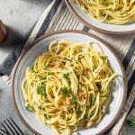 Italian Spaghetti Algio e Olio (Garlic and Olive Oil)