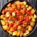 Patatas Bravas with tomato sauce