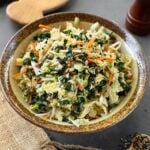 Asian-flavored cabbage and kale slaw