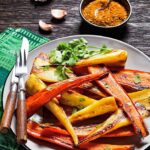 Garlic Roasted Parsnips and Carrots
