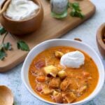 Vegan parsnip vegetable soup