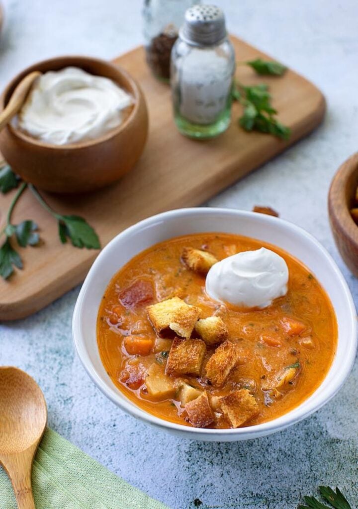 Creamy Vegan Parsnip Vegetable Soup The Vegan Atlas