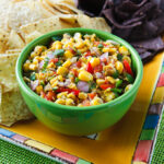 Fresh corn and tomatillo salsa1