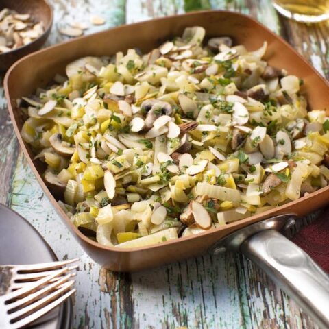 Sautéed Fennel with Leeks and Mushrooms-image