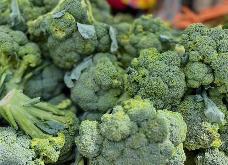 Broccoli at the farmers market