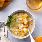 Hearty winter root vegetable soup