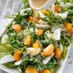 Bok choy and daikon salad served
