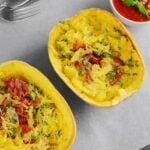 Baked Stuffed spaghetti squash