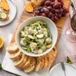 Marinated artichoke hearts with mushrooms and asparagus appetizer