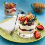 Fruity vegan yogurt parfaits