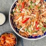 Napa Cabbage and Kimchi Coleslaw