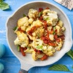 Sauteed cauliflower with sun-dried tomatoes