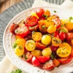 Yellow and Red Cherry Tomato Salad
