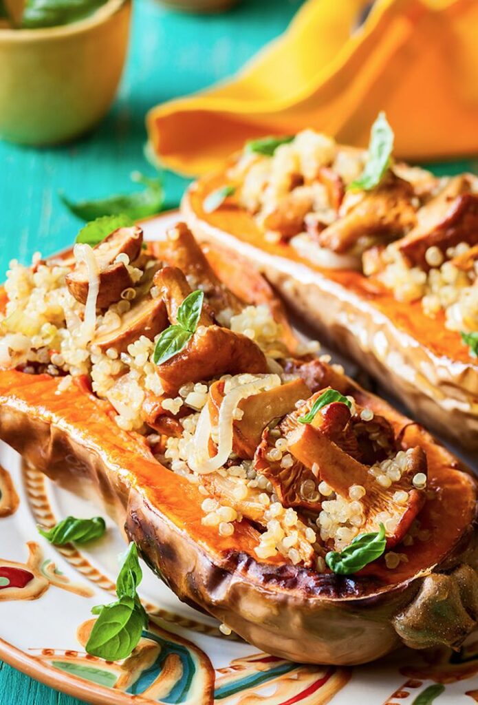 Quinoa and Mushroom Stuffed Golden Squashes The Vegan Atlas