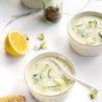 Vegan cold cucumber yogurt soup recipe