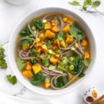 Butternut Squash Miso Soup with Soba Noodles
