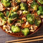 Stir Fried Broccoli with Shiitake Mushrooms & Cashews