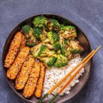 Teriyaki Tempeh and Broccoli Bowl