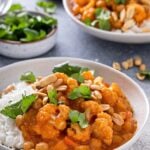 Vegan cauliflower, butternut & chickpea curry