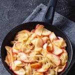 Sautéed apples with onions