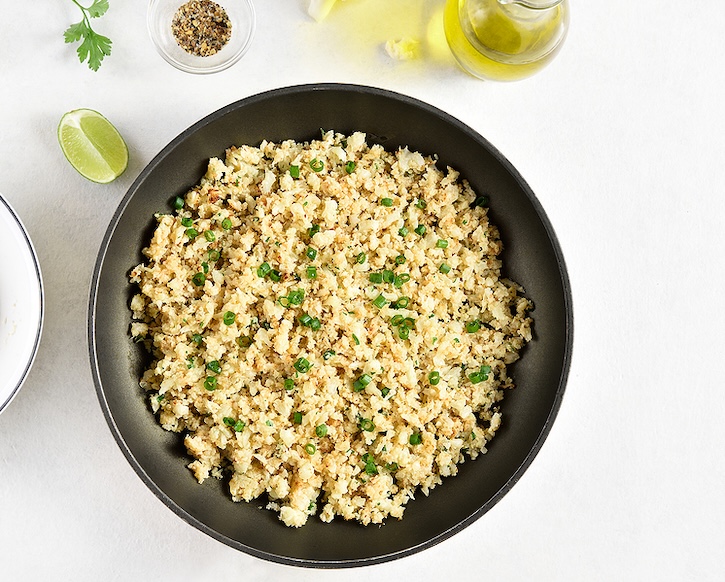 Cauliflower Rice in a simple pilaf