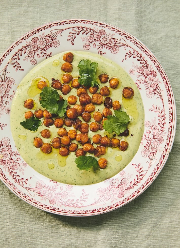Boustany - Smoky chickpeas with cilantro tahini by Sami Tamimi, photo by Ola O Smit