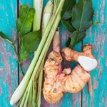 Fresh Galangal, Lemongrass, Makrut Lime Leaves