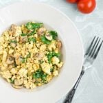 Spinach and Mushroom Tofu Scramble