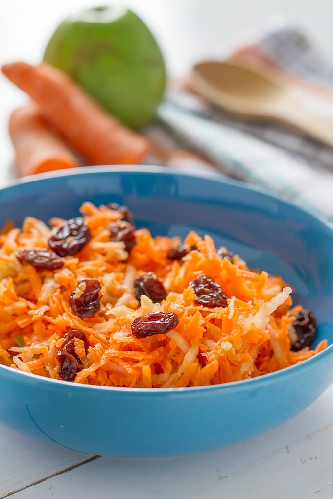 Carrot, Apple & Raisin Salad