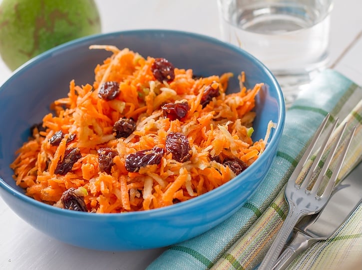 Carrot Salad with Apple & Raisins