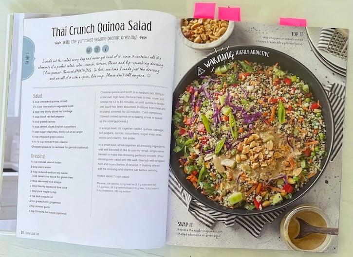 Thai Crunch Quinoa Salad open spread from Every Salad Ever