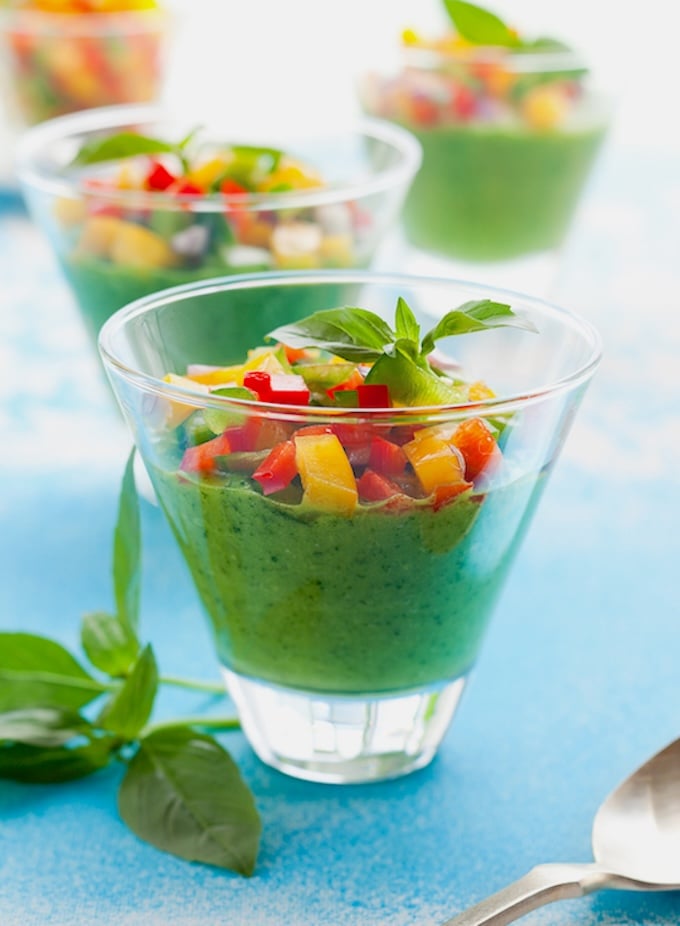Green Tomatillo Gazpacho